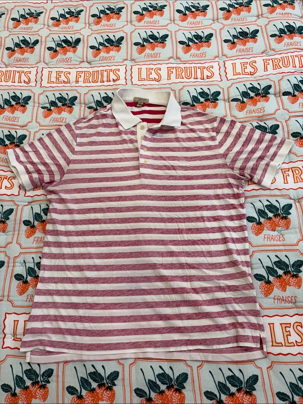 Burberry Slub Cotton Polo